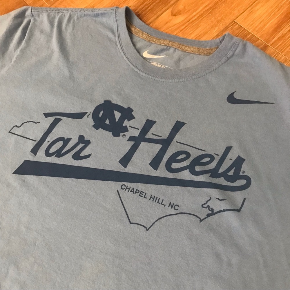 Nike UNC Tar Heels Carolina Logo TShirt Blue 2XL